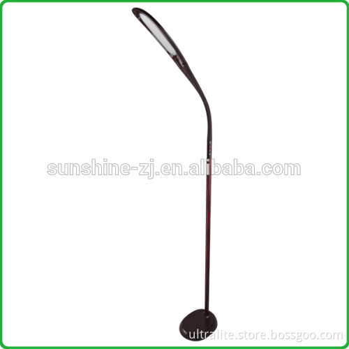 Dimmable led desk lamp with wood finish